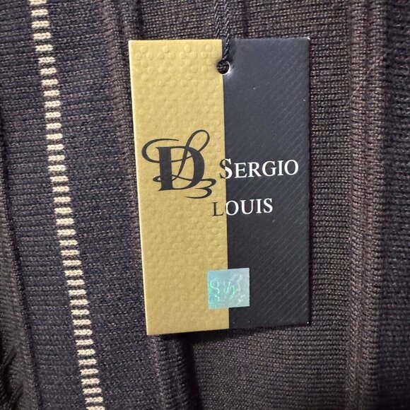 NWT Sergio Louis Italy wool blend XL brown sweater - Picture 3 of 6